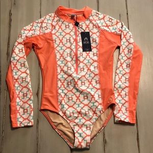 Cabana Life one piece with long sleeves swimsuit